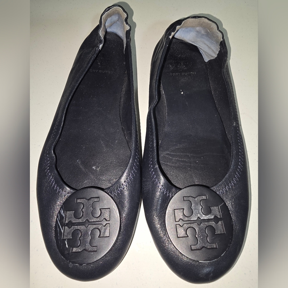 Tory burch size 6 midnight blue -black